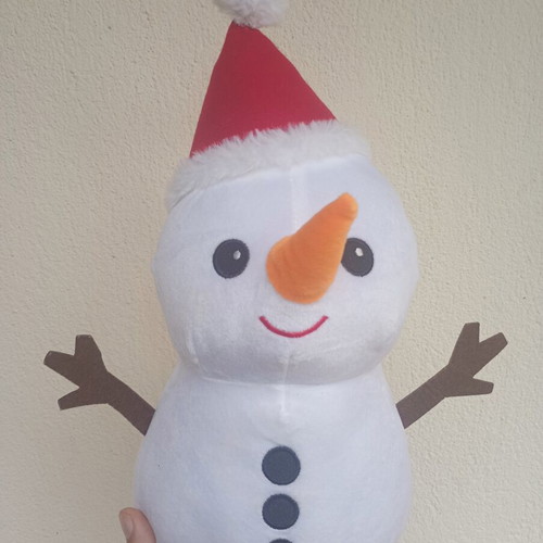 Large plush snowman used, very good condition