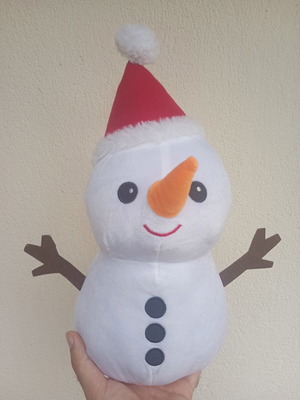 Large plush snowman used, very good condition