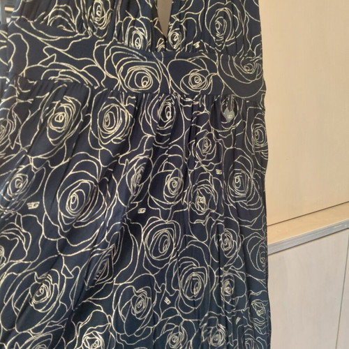 Golddigga Vintage Y2K Halter Dress with Gold Roses Size M like new