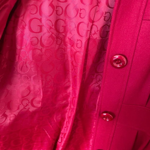 Guess medium red coat like new