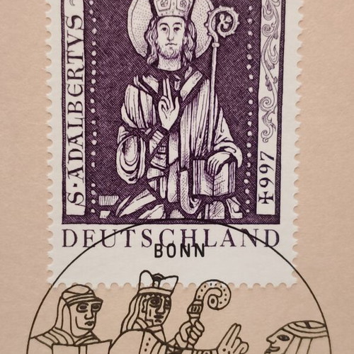 German 1997 stamp with Bonn first day cover