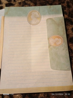 Correspondence used, 1 folder with sheet set