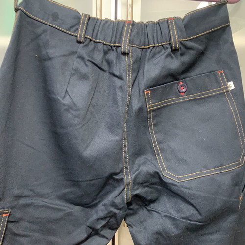 B-Wolf Safety Work Pants, Dark Blue, Size L, 100% Cotton, New