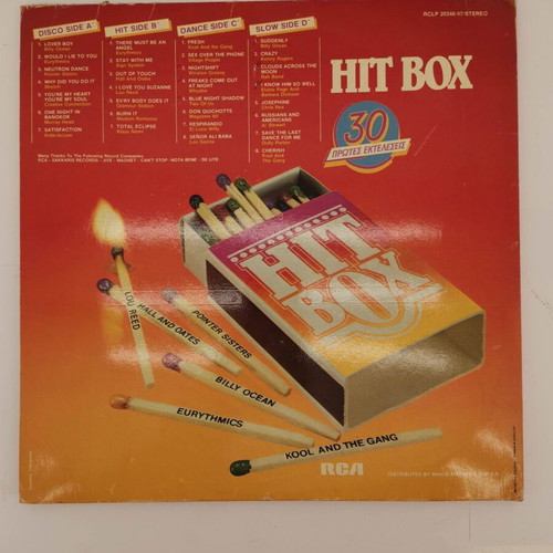 Hit Box record used