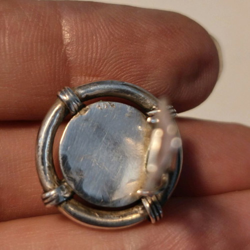 Silver earrings with clip like new, 925° silver and black onyx