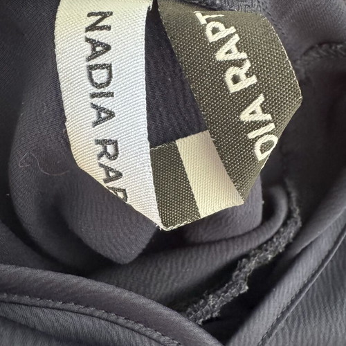 Nadia Rapti dress like new, dark blue with slit and open back