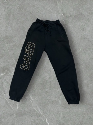 Obey tracksuit black with gold like new, small/m