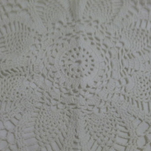 Handmade crocheted sofa cushions new, white, set of two