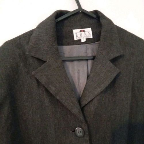 Mantó jacket dark gray like new, long classic style