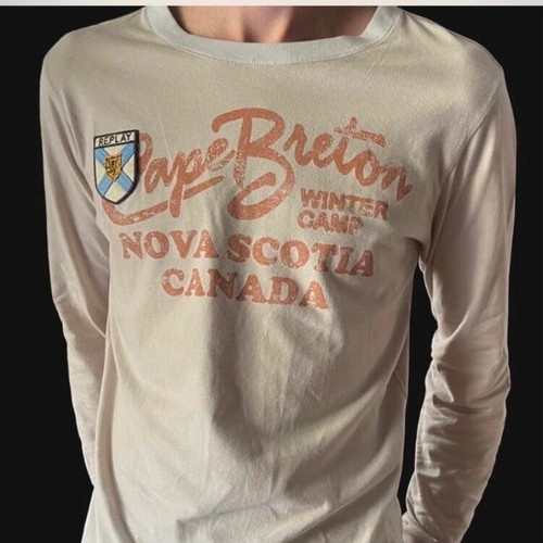 Replay Y2K vintage long sleeve shirt like new with rare patch