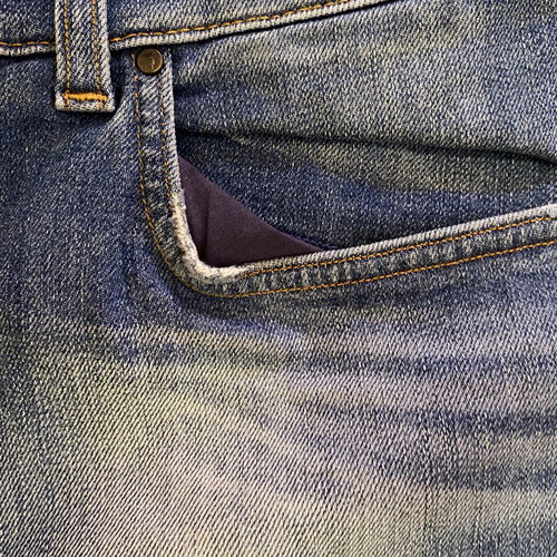 Trussardi jeans used, size L, blue