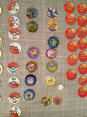 Τάπες Pokemon μεταχειρισμένες, πακέτο όλες μαζί