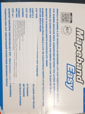 Mapei Mapeband Easy 270 μοιρών εξωτερική γωνία καινούργια, 10 τεμάχια ανά κουτί