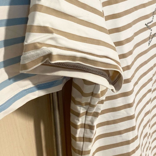 Striped blouse set Marks & Spencer like new, white and turquoise