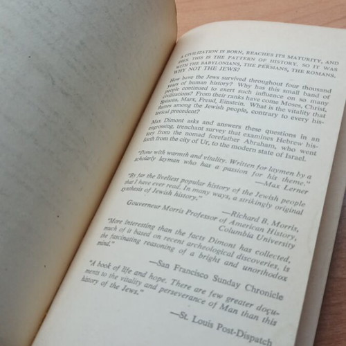 Jews God and History book like new from 1962