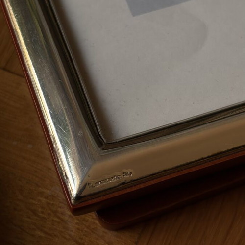 Silver photo frames used, set of 2
