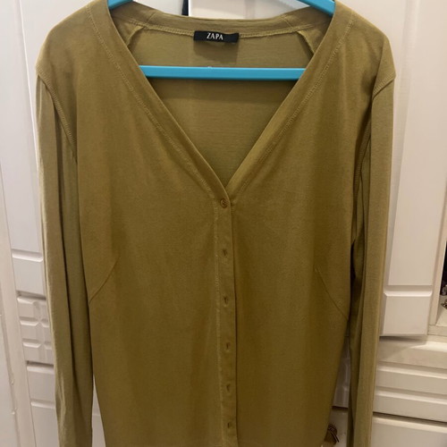 Viscose cardigan like new, olive green, size M