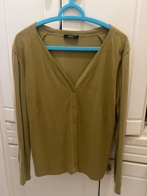 Viscose cardigan like new, olive green, size M