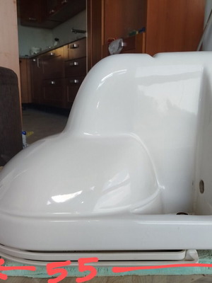 Duravit wall-hung toilet bowl like new, white porcelain