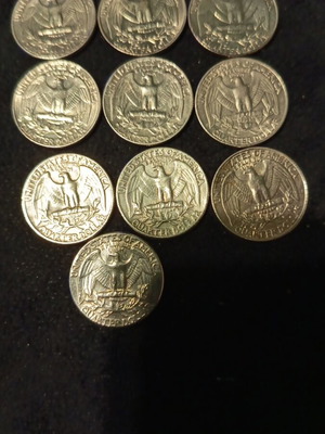 American coins like new, pack of 34 pieces