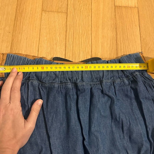 Denim long skirt S/M like new, blue