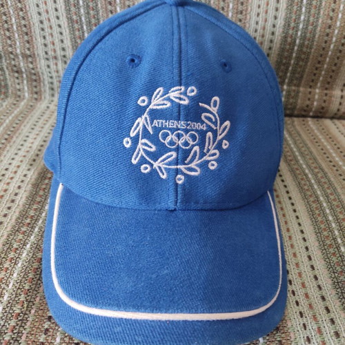 Athens 2004 Olympic Games embroidered cap, blue