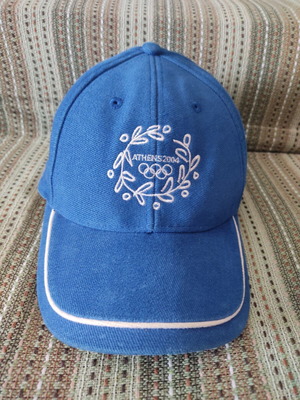 Athens 2004 Olympic Games embroidered cap, blue