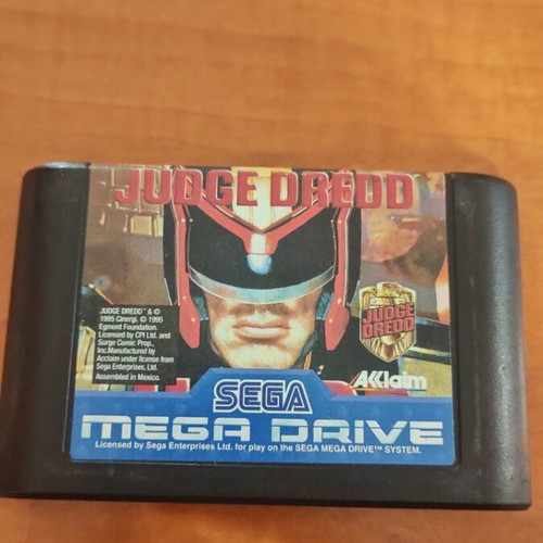 Judge Dredd Sega Mega Drive game used cartridge