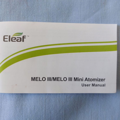 Eleaf Melo 3 Mini atomizer used, stainless steel, 4ml capacity