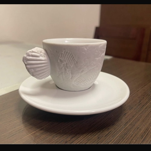 Illy espresso cup limited edition, like new, Paolo Rossetti Fossile 1997
