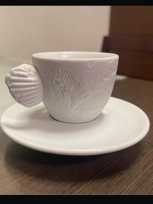 Illy espresso cup limited edition, like new, Paolo Rossetti Fossile 1997