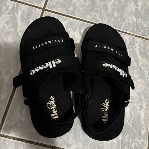 Ellesse Men Flatform Sandals Used Black Size 42