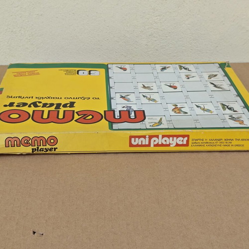 Memo Player board game used, memory game with 60 cards