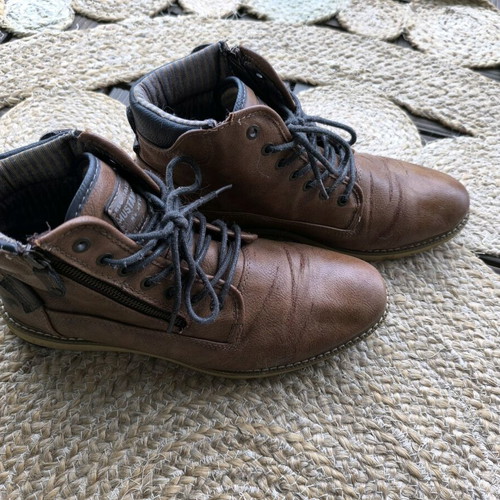 Mustang men's boots size 44 used, brown