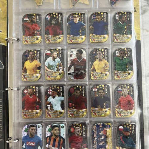 Football metal tags collection, pack of 230, used