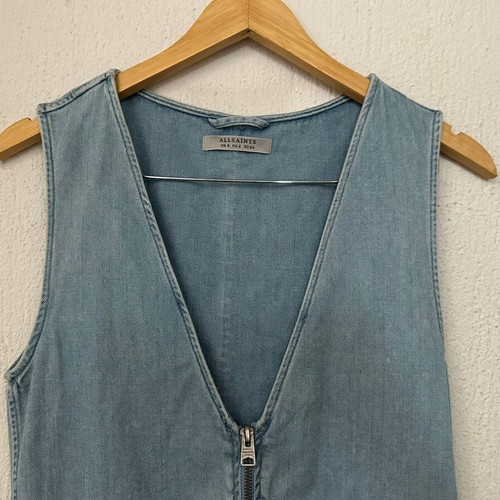 All Saints jumpsuit like new, size 36, blue cotton