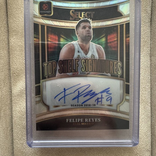 Felipe Reyes Real Madrid 2025-26 Select EuroLeague Top Shelf Signatures 61/75 new