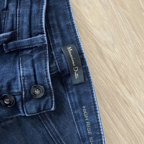 Massimo Dutti jeans used, high rise skinny, blue, size S