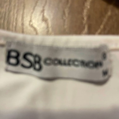 Bsb white fitted top with strap like new