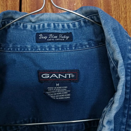GANT men's denim shirt medium like new, blue