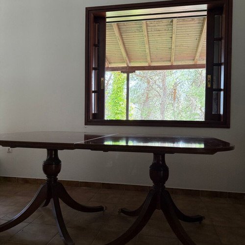 Italian Regency Style Extendable Dining Table used with Bronze Details