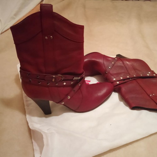 Miss Sixty ankle boots used, red, size 38