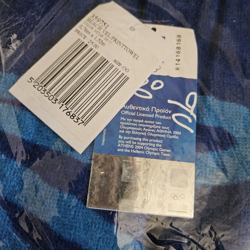 Collectible Beach Towel 2004 New, sealed in plastic