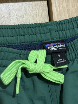 Patagonia Baggies Shorts 7” like new, Boreas Green, size Small