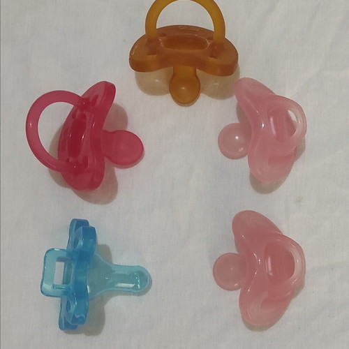 Silicone pacifier set 0-6 months like new