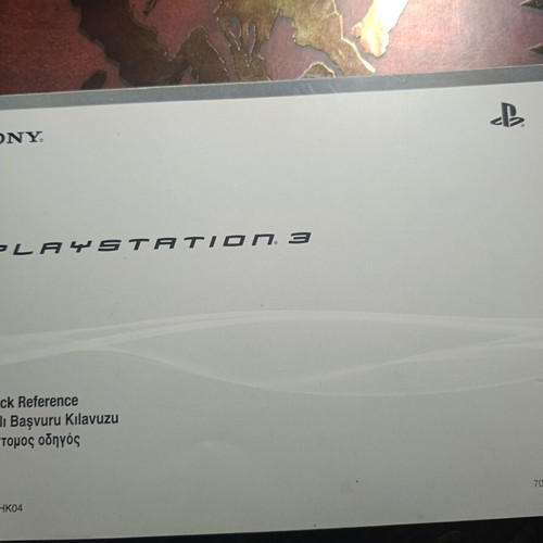 Sony PlayStation 3 manual used CECHK04