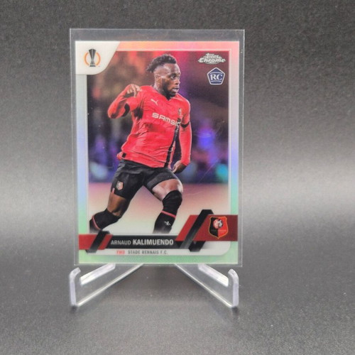 Chrome UEFA Club Competitions Refractor Arnaud Kalimuendo Rookie RC used