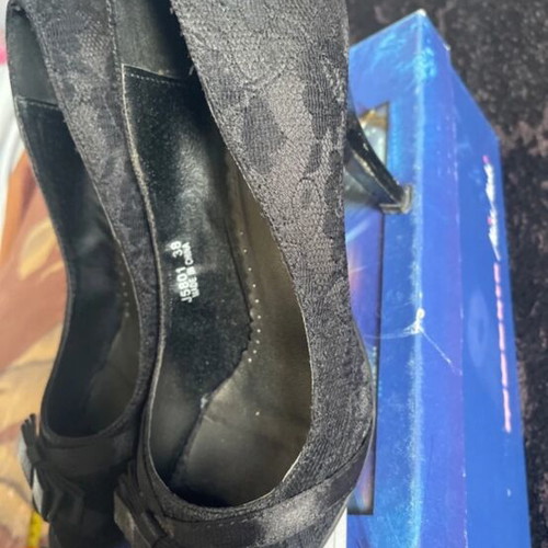 Black Pumps Size 38 Like New