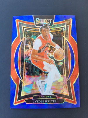 2024-25 Panini Select Jakobe Walter Blue Cracked Ice Prizm Rookie RC card like new
