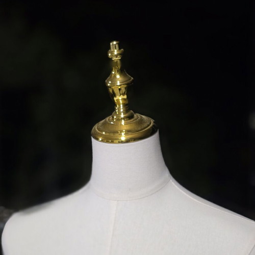 Female Dressmaker Mannequin with Adjustable Height and Gold Base like new
